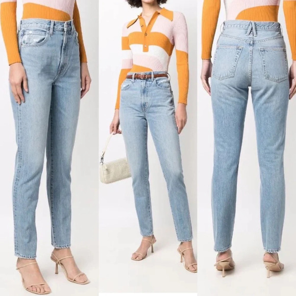 SLVRLKE Beatnik High Rise Slim Ankle Jean In Crosby - Picture 1 of 9